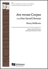 Four Sacred Choruses: 1. Ave Verum Corpus SATB choral sheet music cover